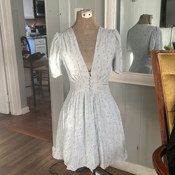 Loveshackfancy -‎ Ruby silk crepe mini dress- Size XS - Picture 1 of 17